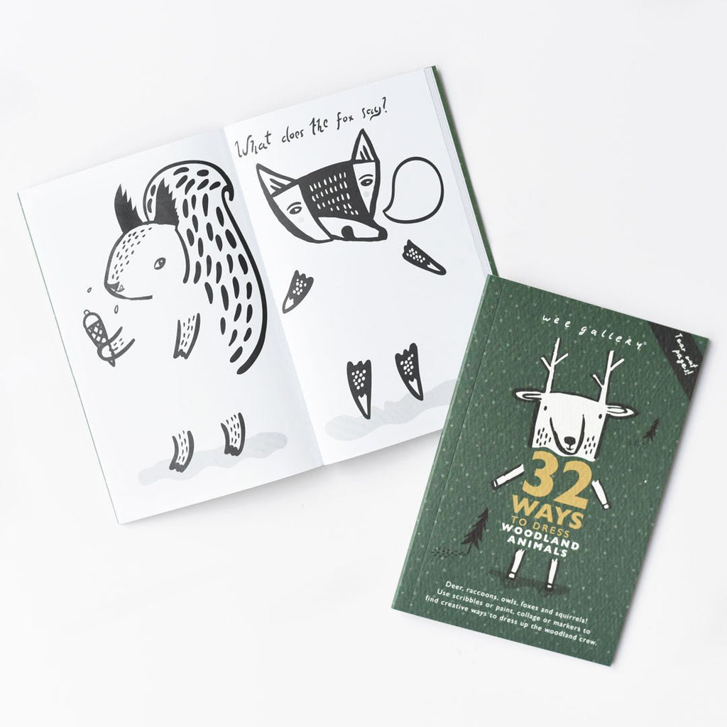 32 Ways to Dress Woodland Animals Activity Book - Wild Creek Co