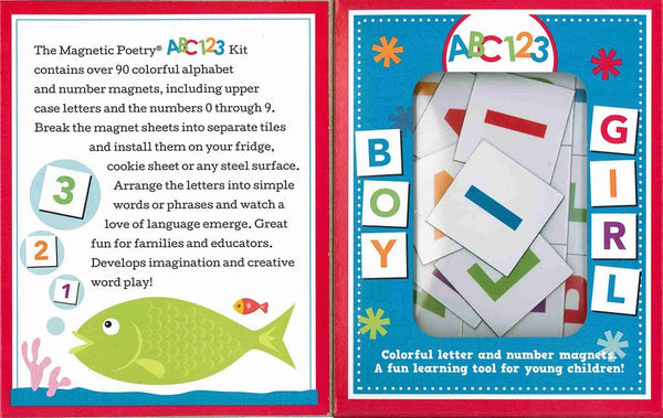 ABC 123 Magnetic Poetry - Wild Creek Co