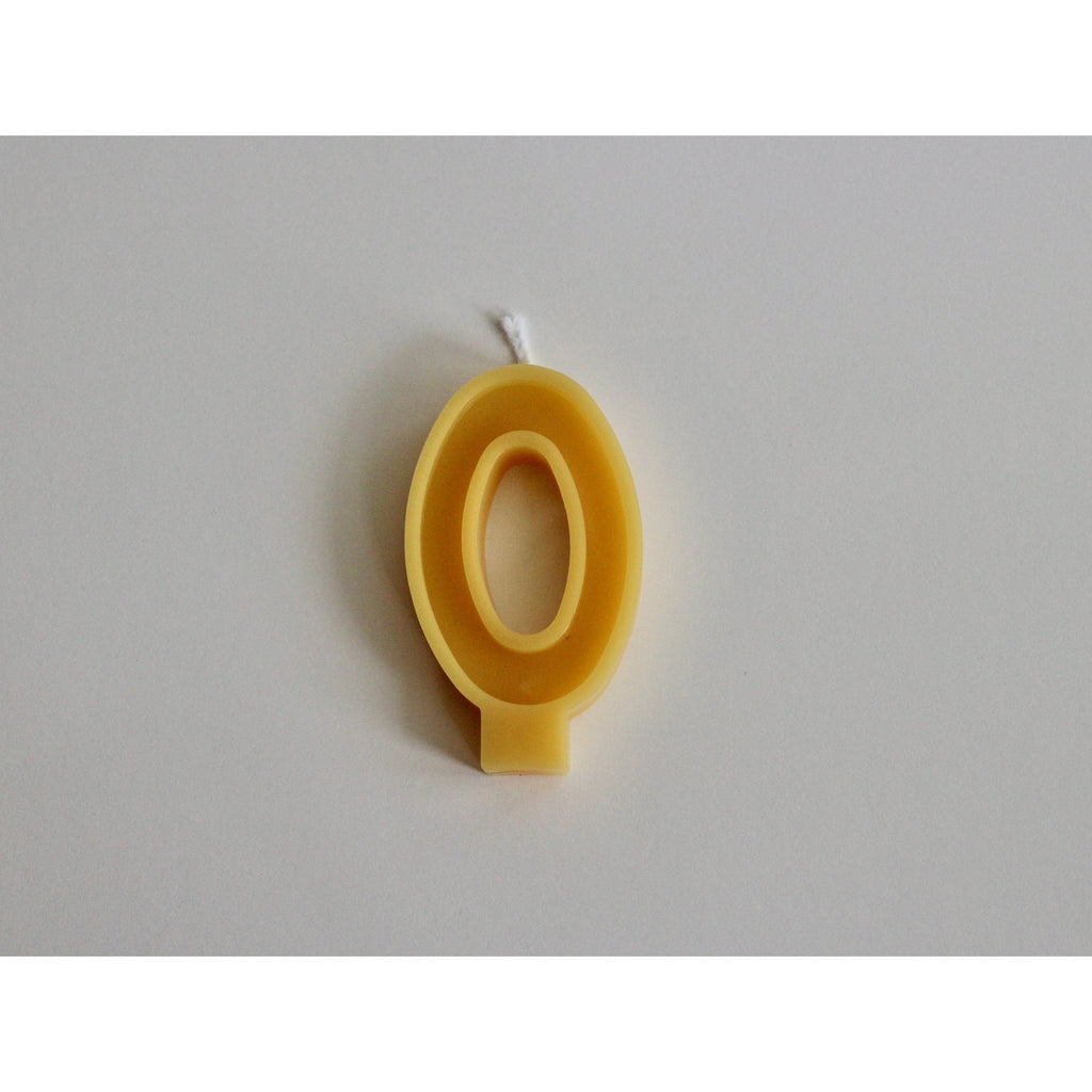 Beeswax Birthday Number Candle - Wild Creek Co