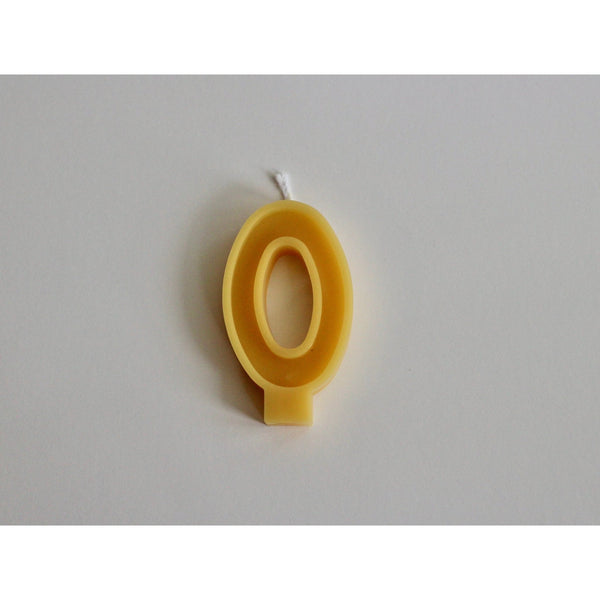 Beeswax Birthday Number Candle - Wild Creek Co