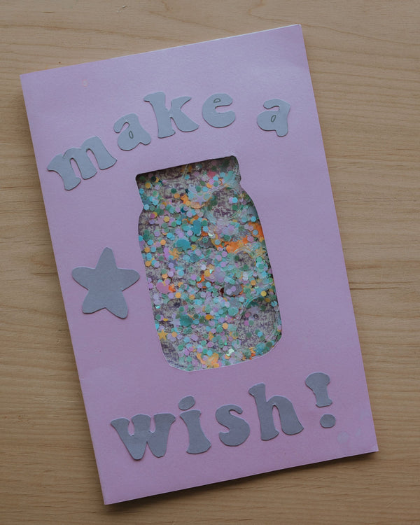 Make A Wish WIshing Jar Birthday Card Printable - Wild Creek Co
