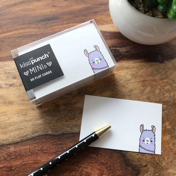 Mini Notecard Set of 60 - Llama - Wild Creek Co