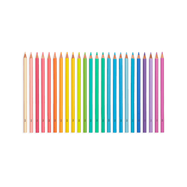 Pastel Hues Colored Pencils - Set of 24 - Wild Creek Co