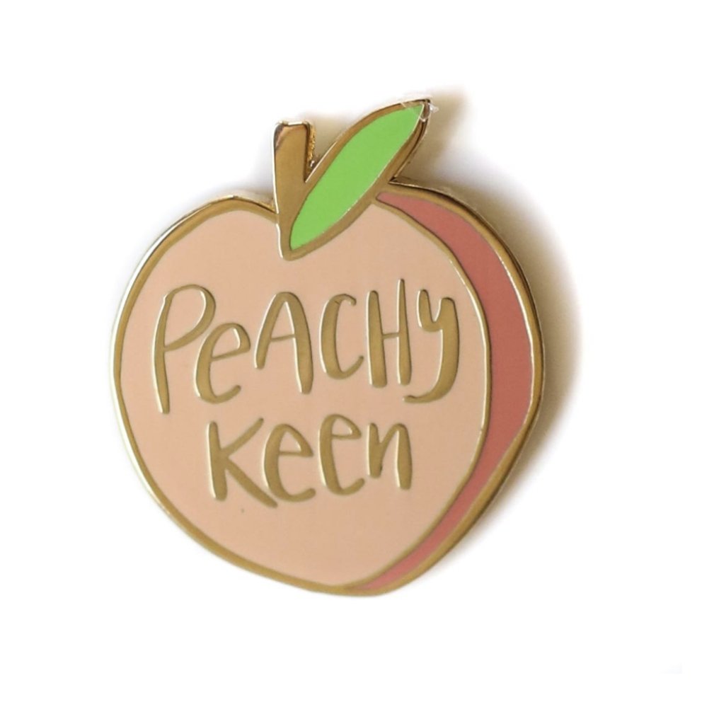 Peachy Keen Enamel Pin - Wild Creek Co