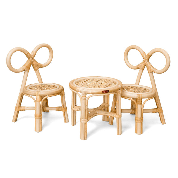 Poppie Rattan Mini Doll Table - Wild Creek Co
