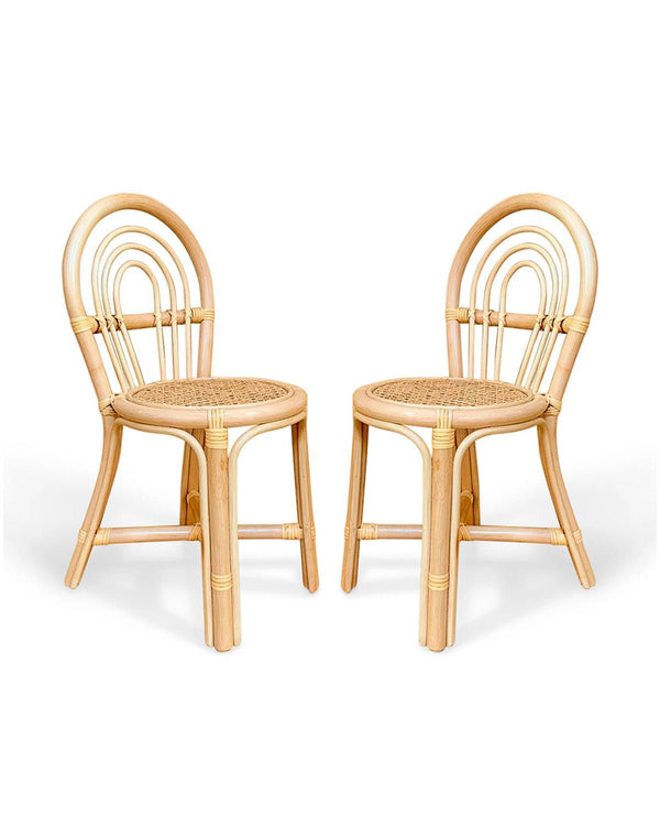 Poppie Rattan Rainbow Chair Set - Wild Creek Co