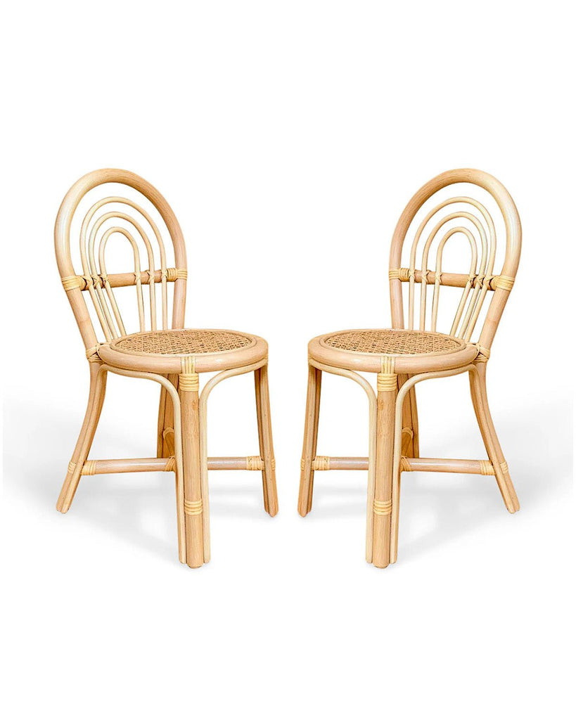 Poppie Rattan Rainbow Chair Set - Wild Creek Co