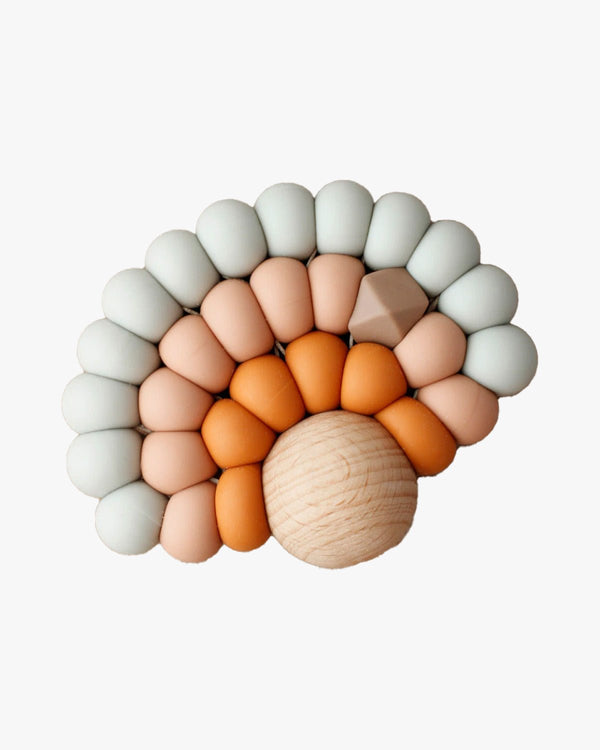 Silicone + Wood Rainbow Teether - Lucy - Wild Creek Co