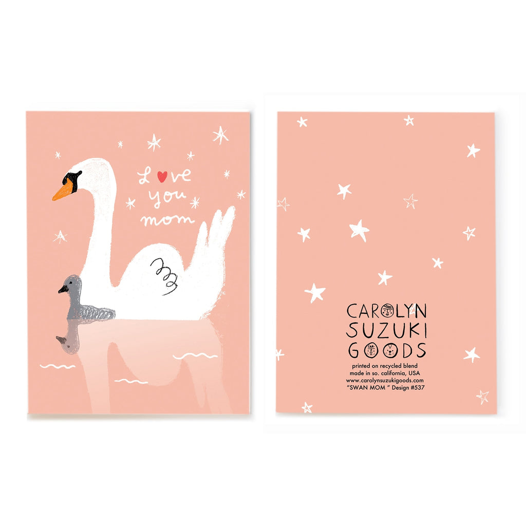 Swan Mom - Mother's Day Card - Wild Creek Co