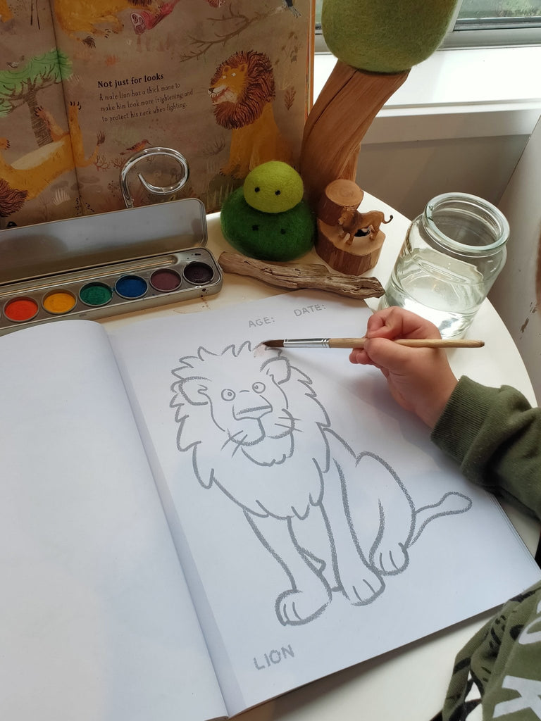 Toddlers First Coloring Book - An Endangered Animals Adventure - Wild Creek Co
