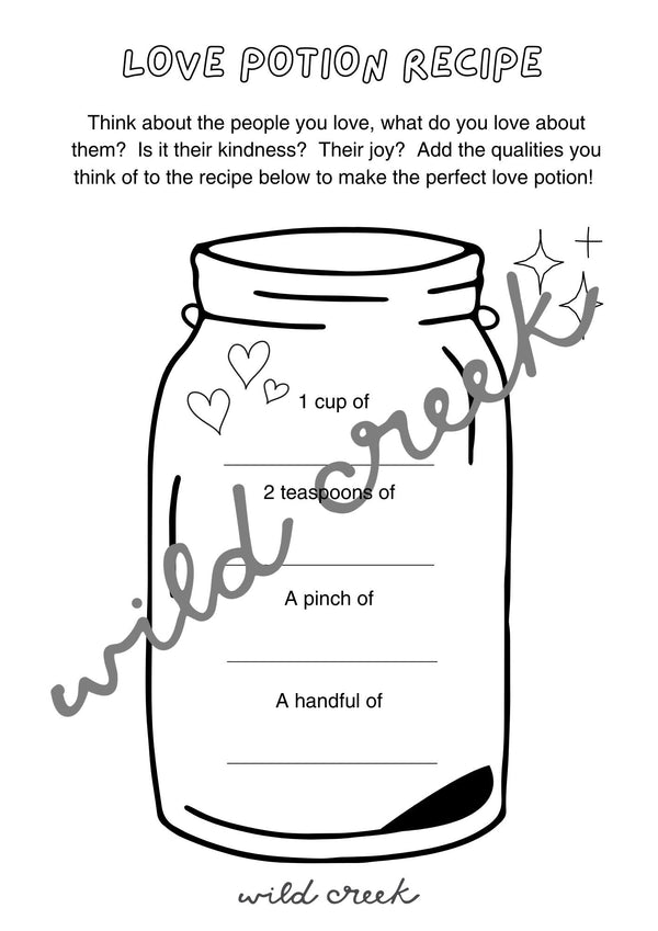 Valentine Activity Pack Printable - Wild Creek Co