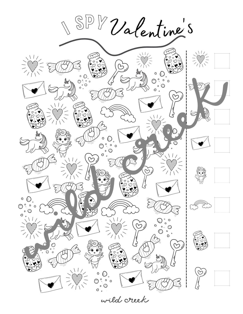 Valentine Activity Pack Printable - Wild Creek Co