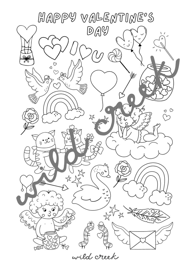 Valentine Activity Pack Printable - Wild Creek Co