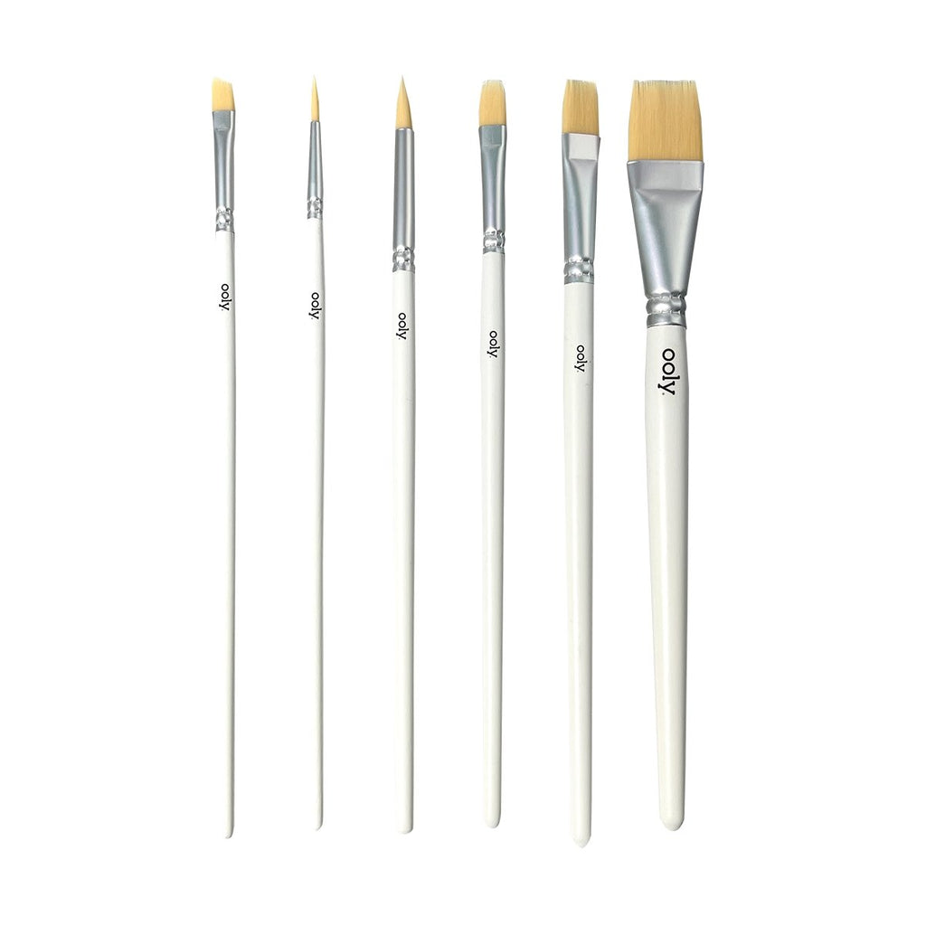 Chroma Blends Watercolor Paint Brushes - Set of 6 - Wild Creek Co