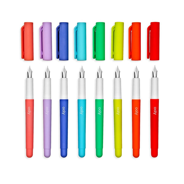 Color Write Fountain Pens - Set of 8 - Wild Creek Co