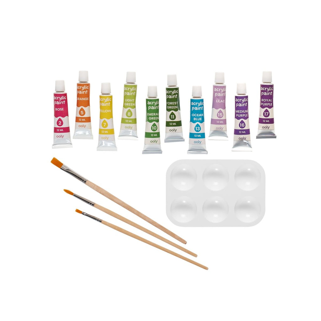 Colorific Canvas Paint by Number Kit - Happy Sloth - Wild Creek Co