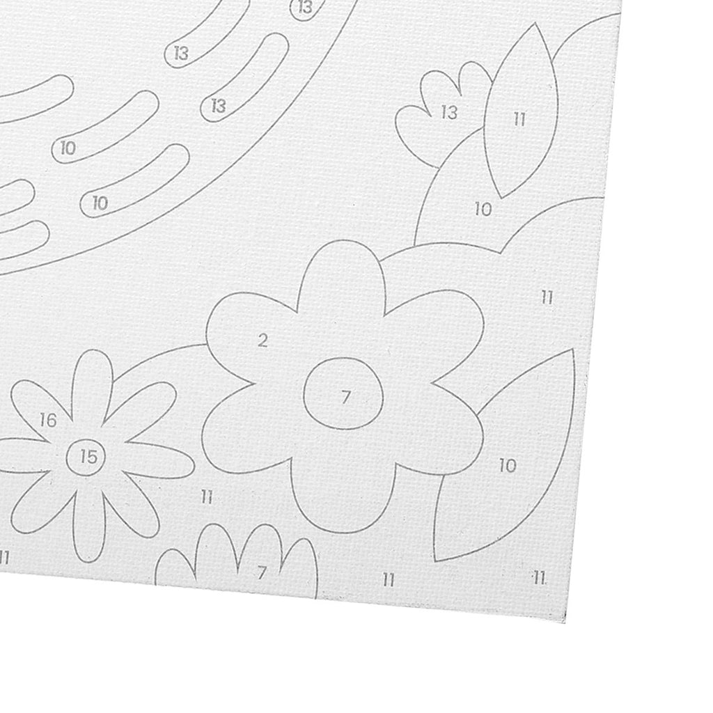Colorific Canvas Paint by Number Kit - Happy Sloth - Wild Creek Co