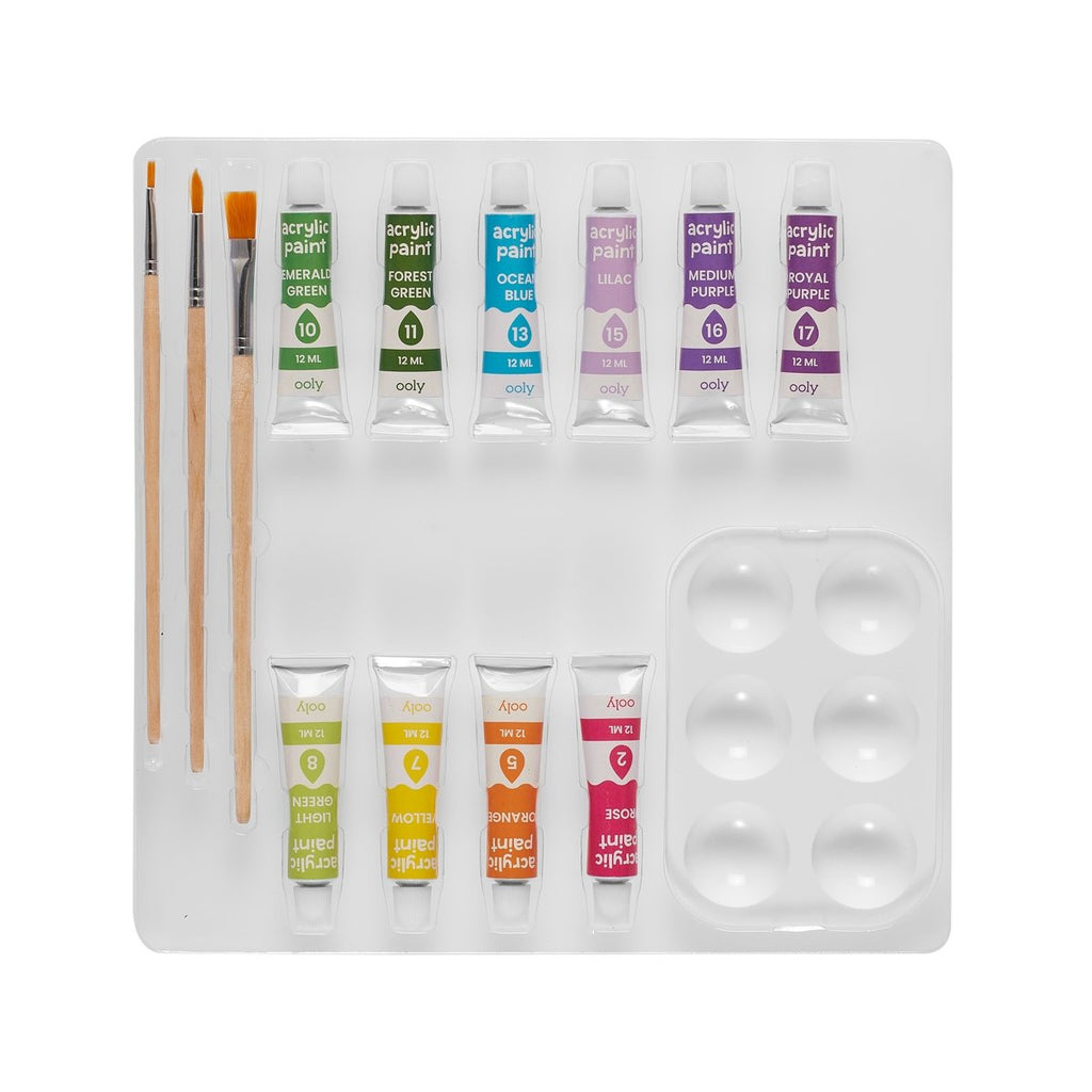 Colorific Canvas Paint by Number Kit - Happy Sloth - Wild Creek Co