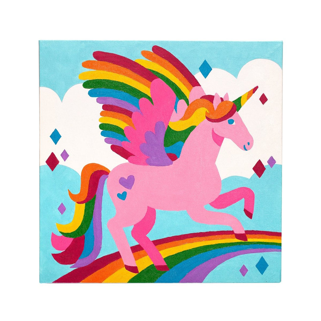 Colorific Canvas Paint by Number Kit - Magic Unicorn - Wild Creek Co