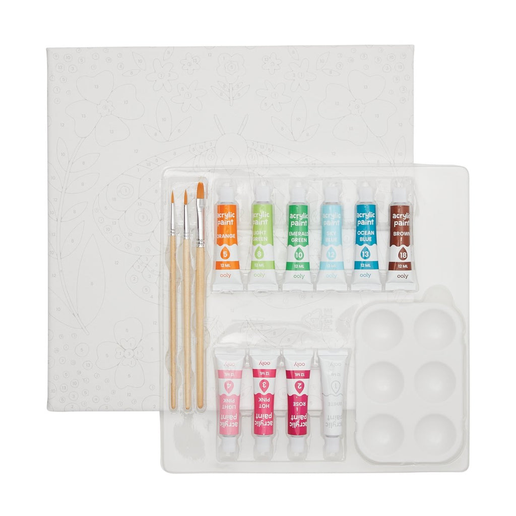 Colorific Canvas Paint By Number Kit - Marvelous Moth - Wild Creek Co