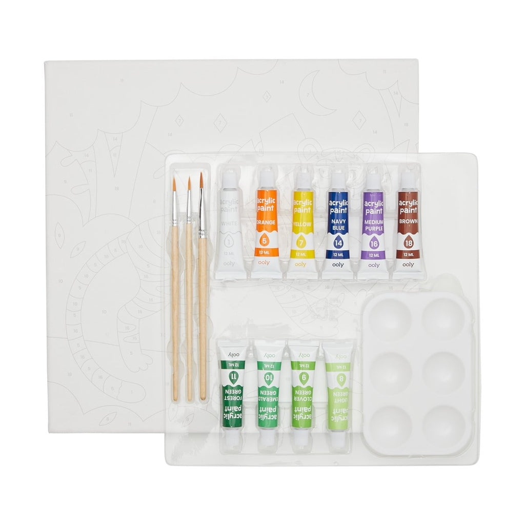 Colorific Canvas Paint By Number Kit - Terrific Tiger - Wild Creek Co
