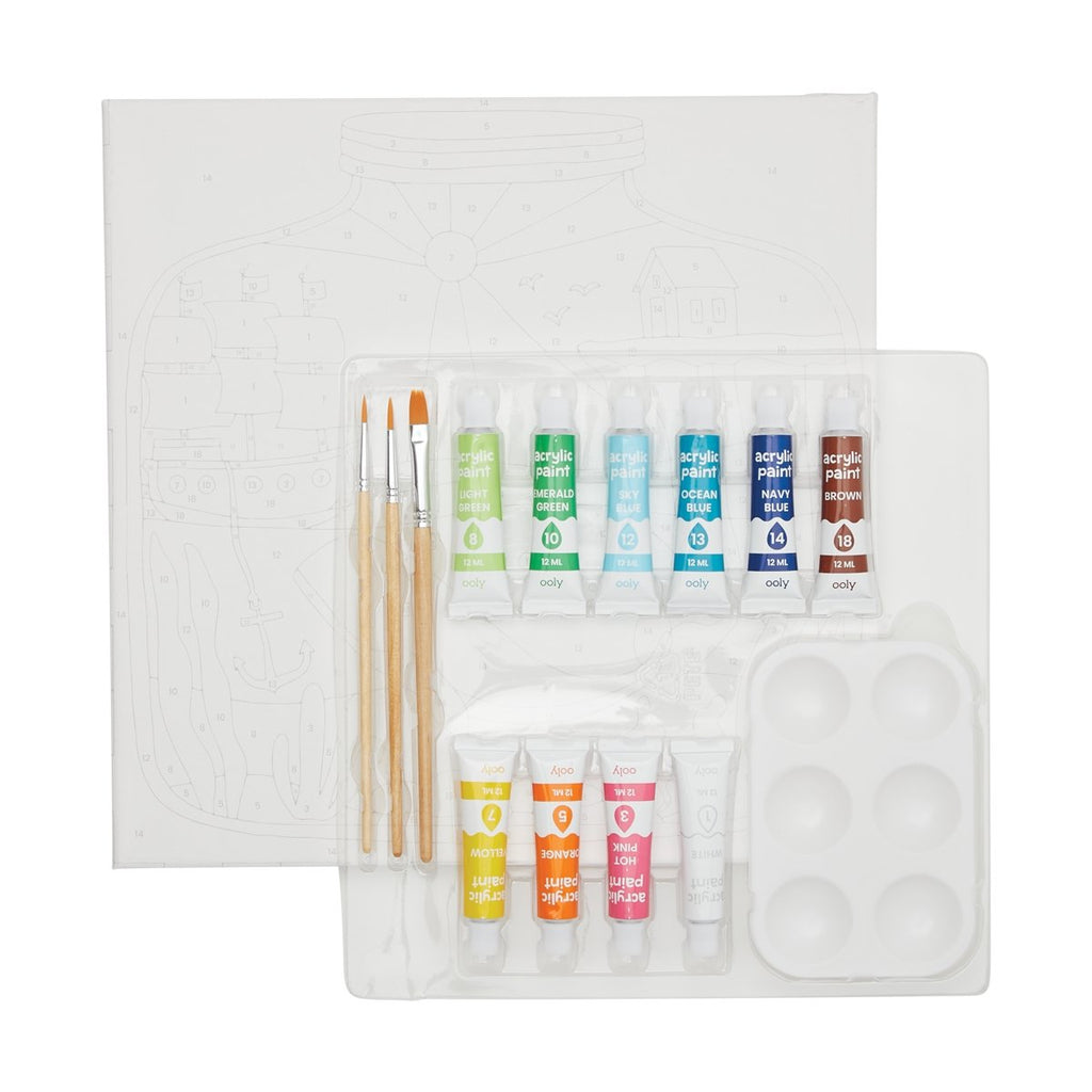 Colorific Canvas Paint By Number Kit - Tiny Treasures - Wild Creek Co