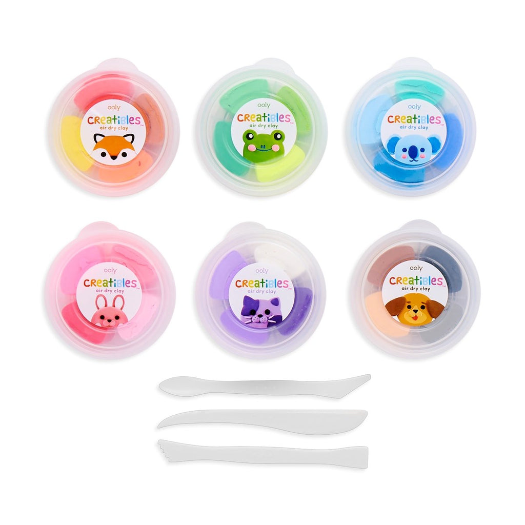 Creatibles D.I.Y. Air Dry Clay Kit - Set of 24 Colors - Wild Creek Co