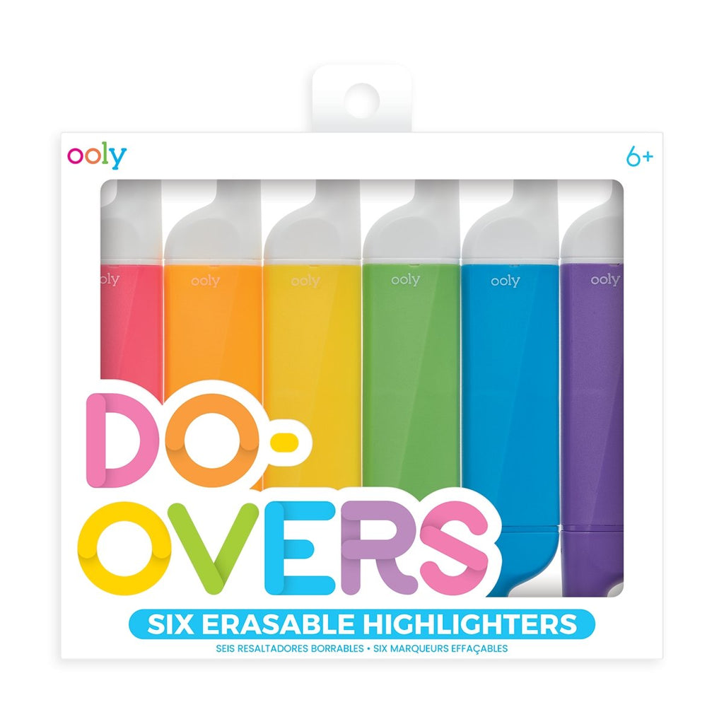 Do-Overs Erasable Highlighters - Set of 6 - Wild Creek Co