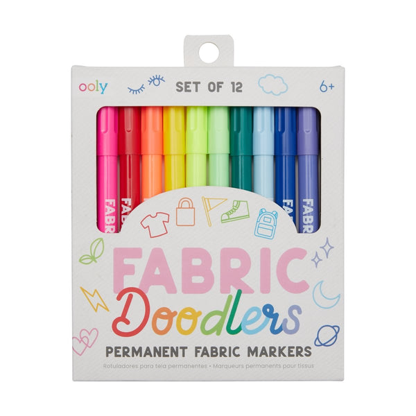 Fabric Doodlers Markers - Set of 12 - Wild Creek Co