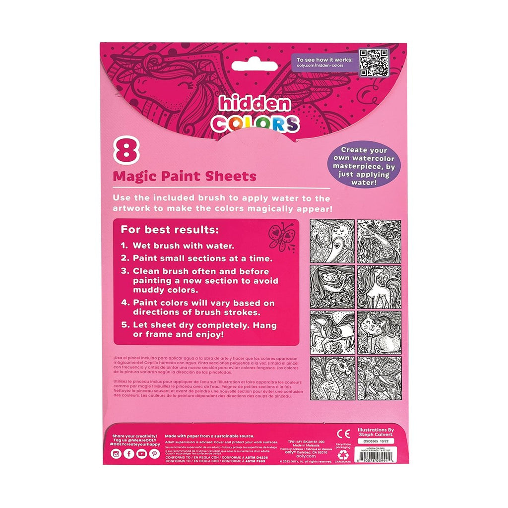 Hidden Colors Magic Paint Sheets - Magic Friends - Wild Creek Co