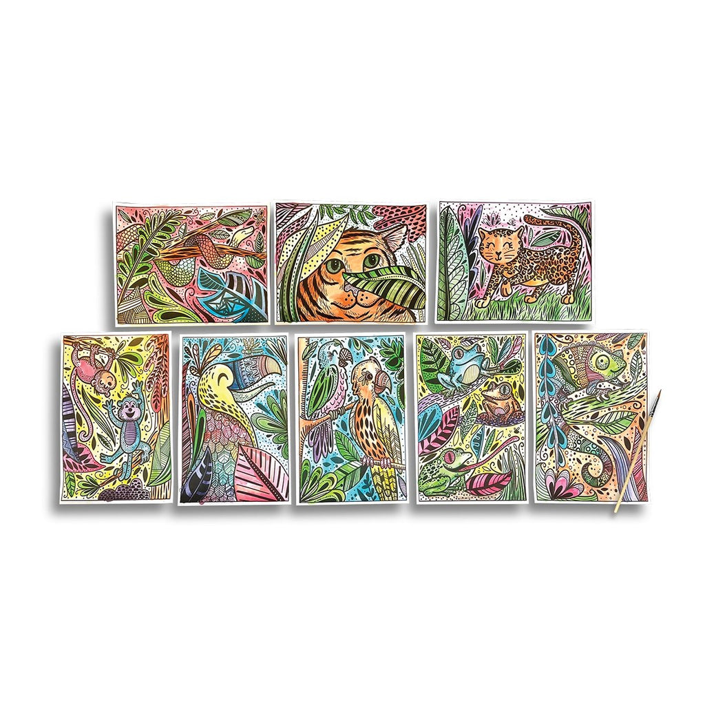 Hidden Colors Magic Paint Sheets - Magic Jungle - Wild Creek Co
