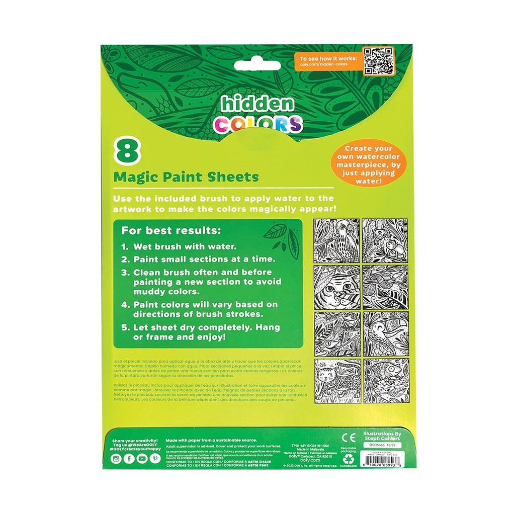 Hidden Colors Magic Paint Sheets - Magic Jungle - Wild Creek Co