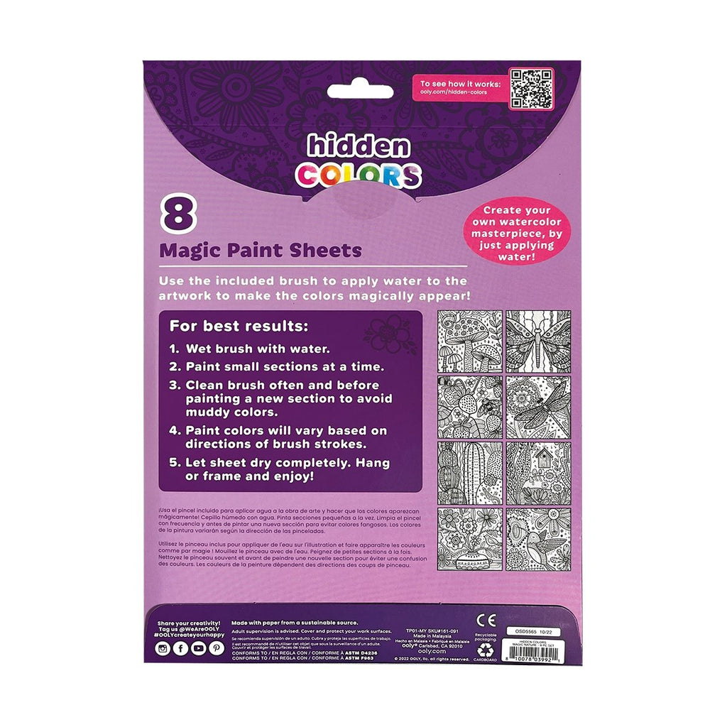 Hidden Colors Magic Paint Sheets - Magic Nature - Wild Creek Co