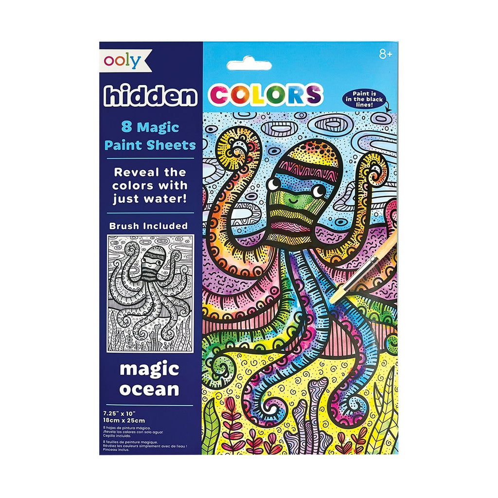 Hidden Colors Magic Paint Sheets - Magic Ocean - Wild Creek Co