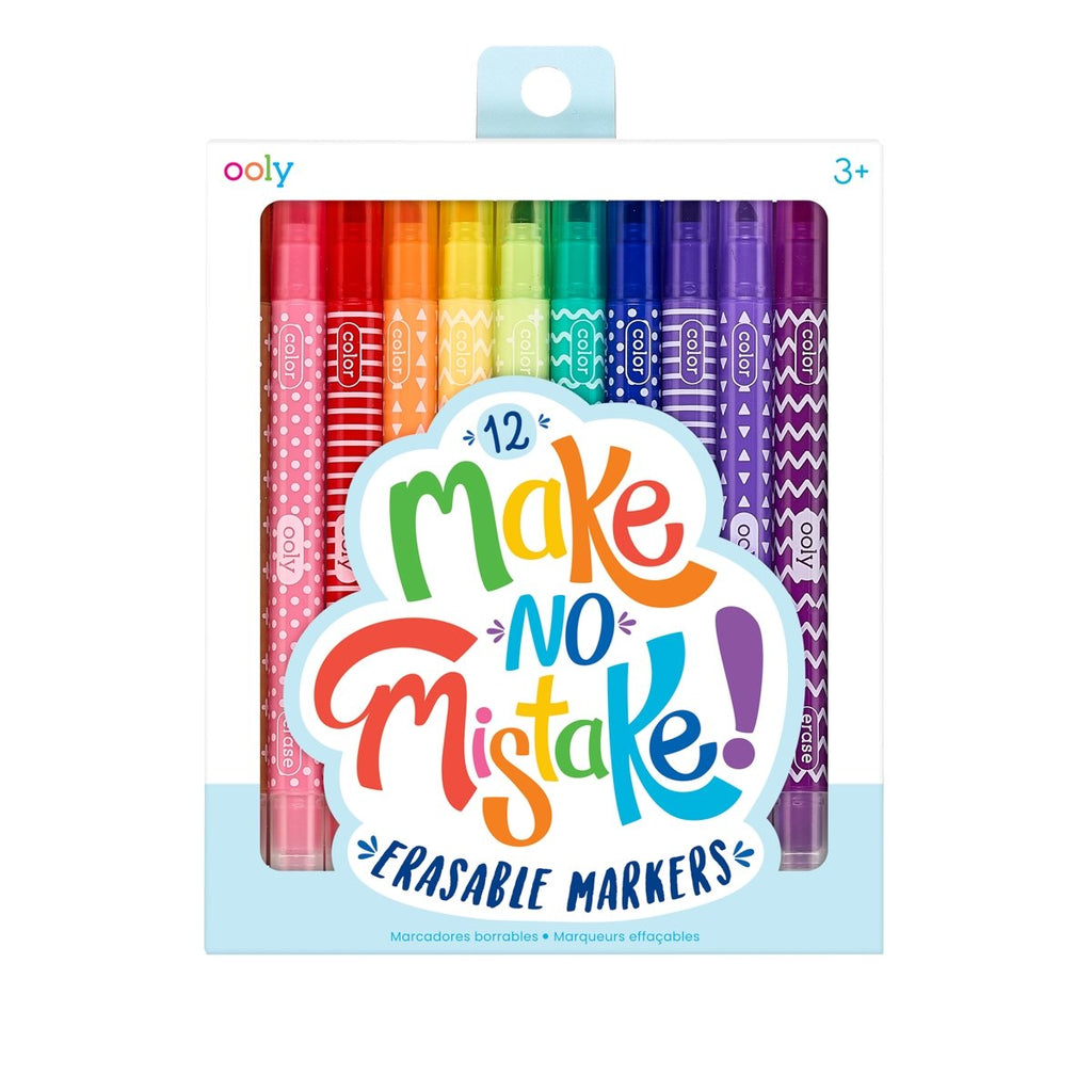 Make No Mistake Erasable Markers - Set of 12 - Wild Creek Co