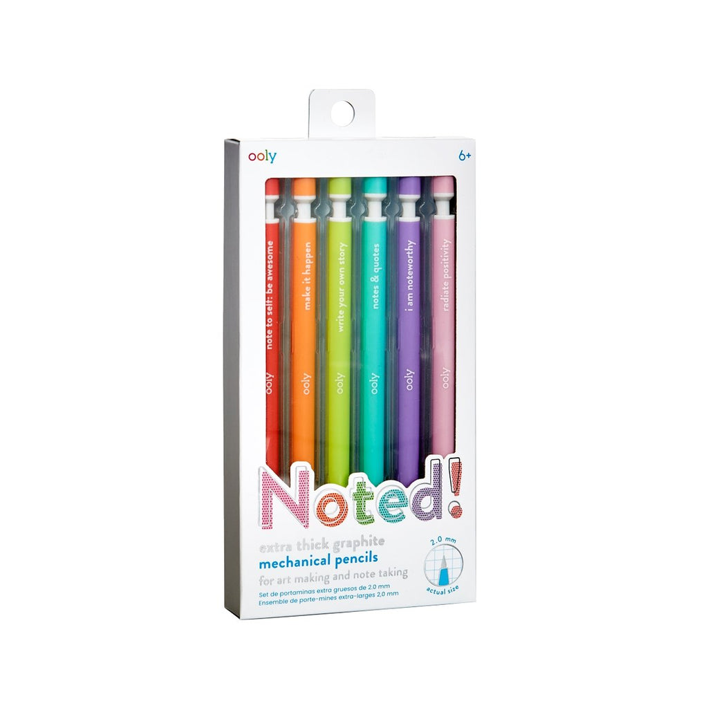 Noted! Graphite Mechanical Pencils - Set of 6 - Wild Creek Co