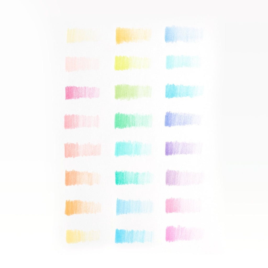 Pastel Hues Colored Pencils - Set of 24 - Wild Creek Co