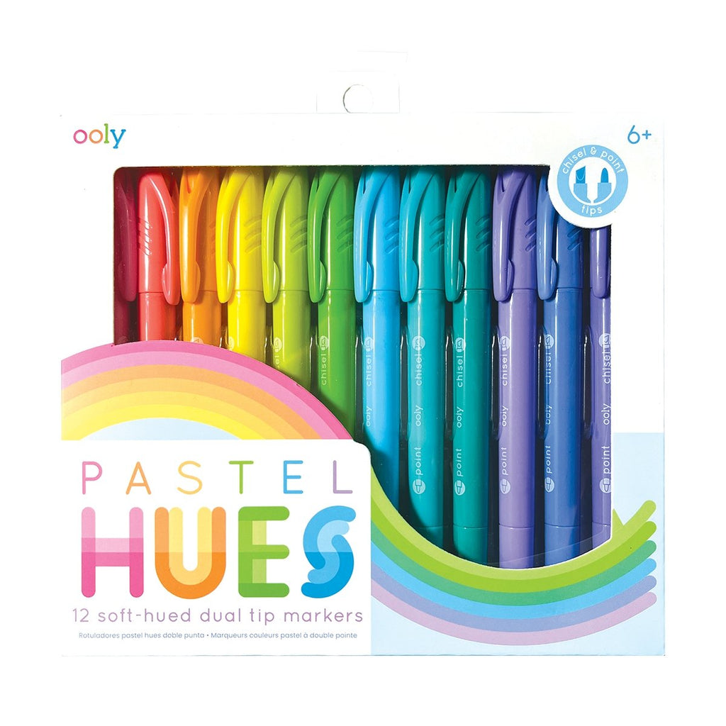 Pastel Hues Dual Tip Markers - Set of 12 - Wild Creek Co