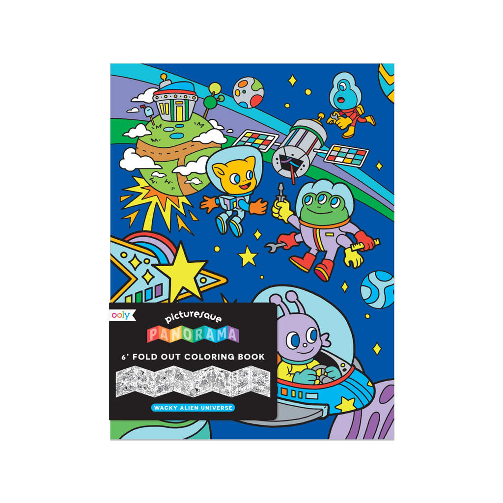 Picturesque Panorama Coloring Book - Wacky Alien Universe - Wild Creek Co