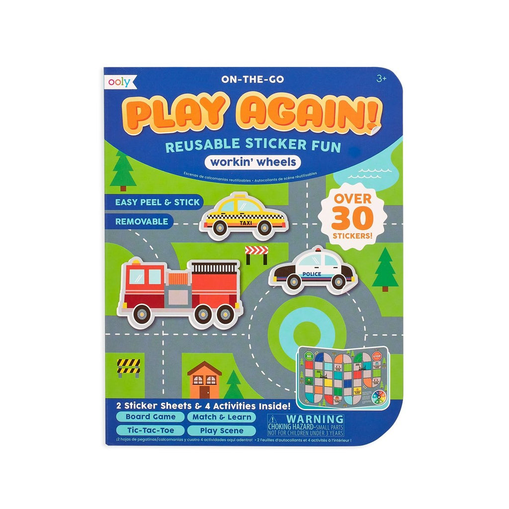 Play Again! Mini On-The-Go Activity Kit - Working Wheels - Wild Creek Co