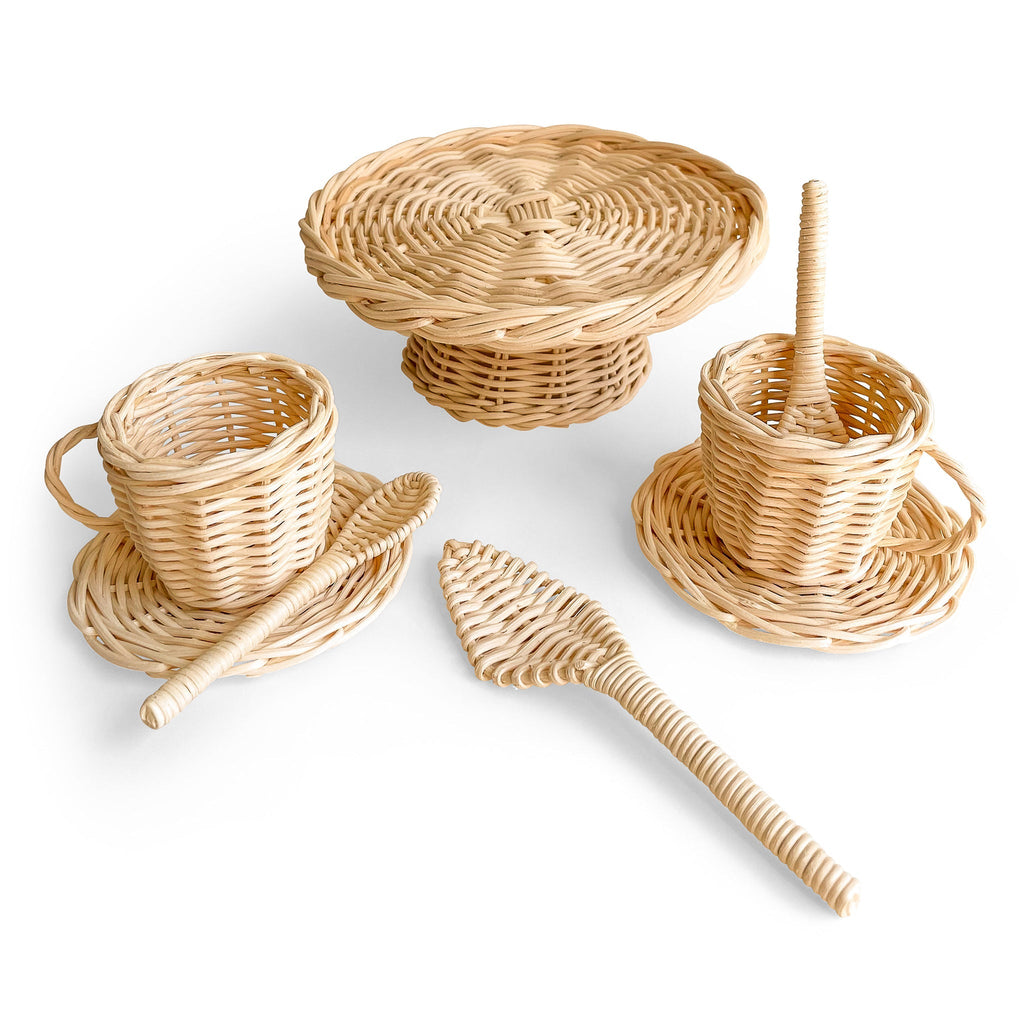 Poppie Rattan Coffee and Cake Set - Wild Creek Co