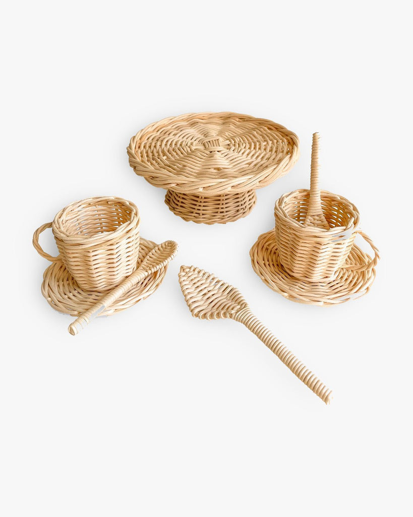 Poppie Rattan Coffee and Cake Set - Wild Creek Co