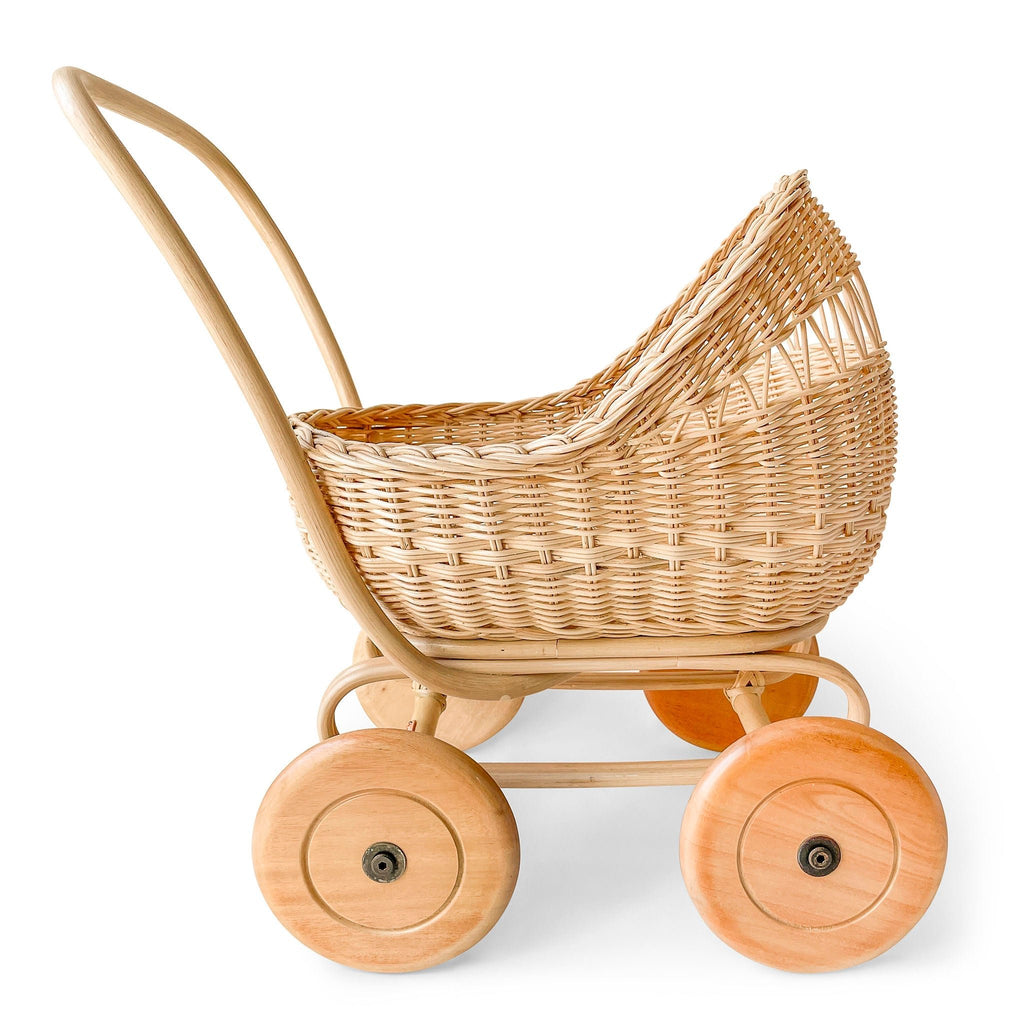 Poppie Rattan Doll Stroller Pram - Wild Creek Co