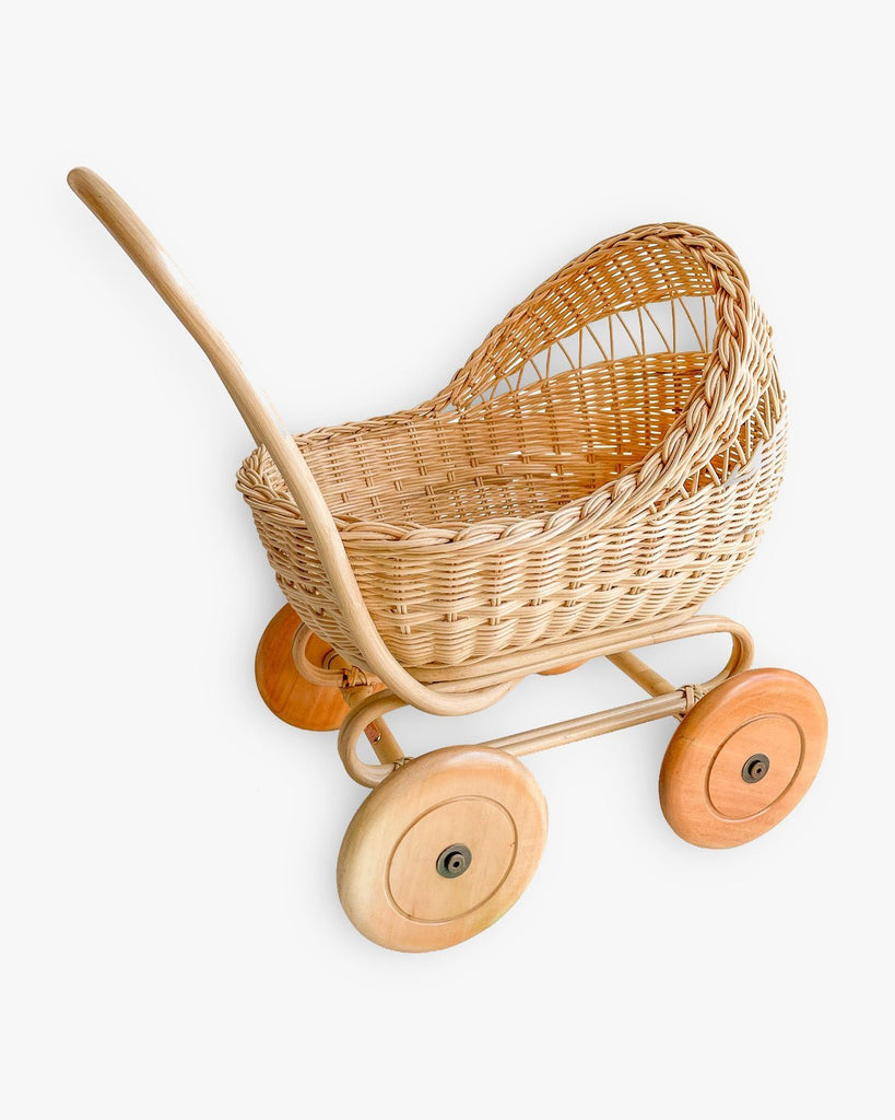 Poppie Rattan Doll Stroller Pram - Wild Creek Co