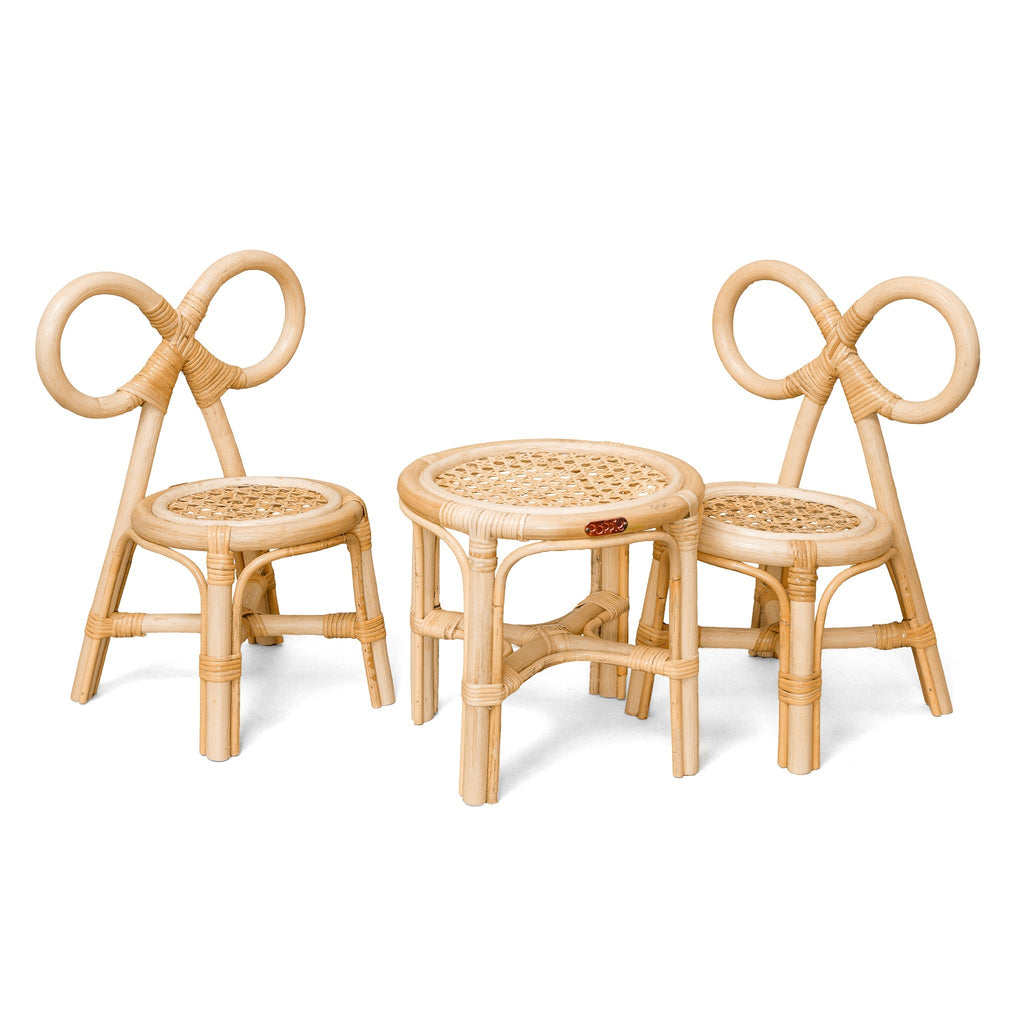 Poppie Rattan Mini Doll Table - Wild Creek Co