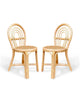 Poppie Rattan Rainbow Chair Set - Wild Creek Co