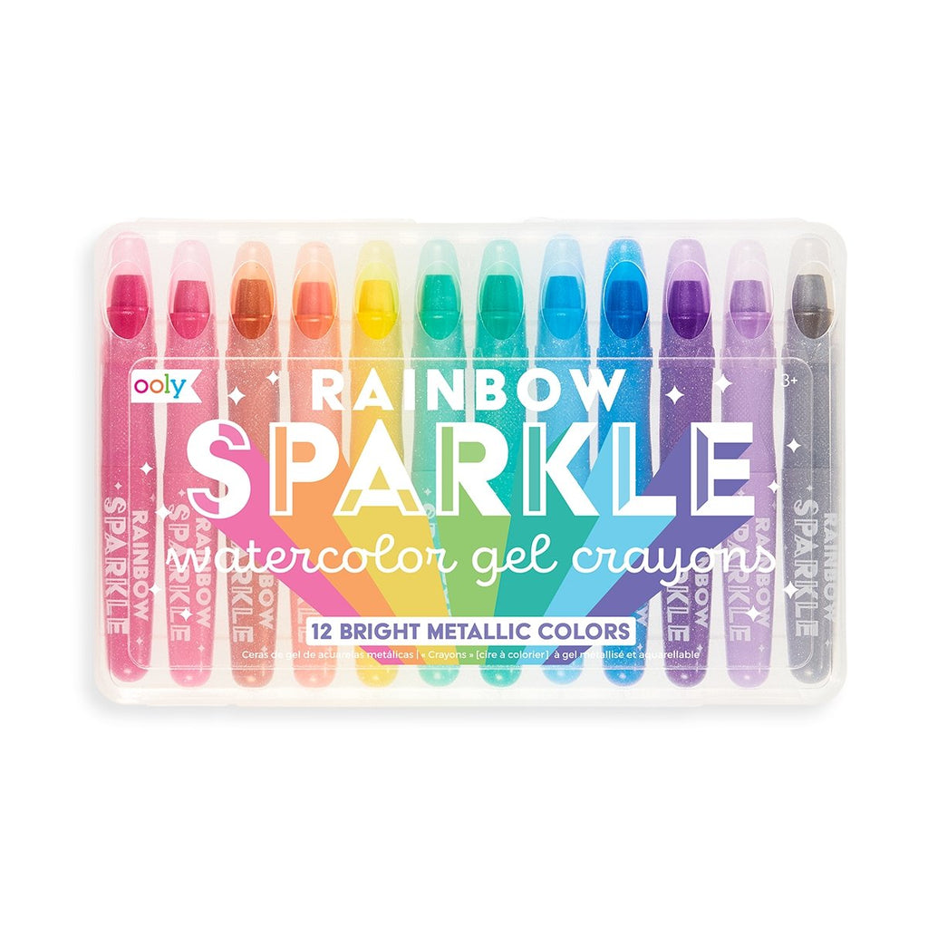Rainbow Sparkle Watercolor Gel Crayons - Wild Creek Co