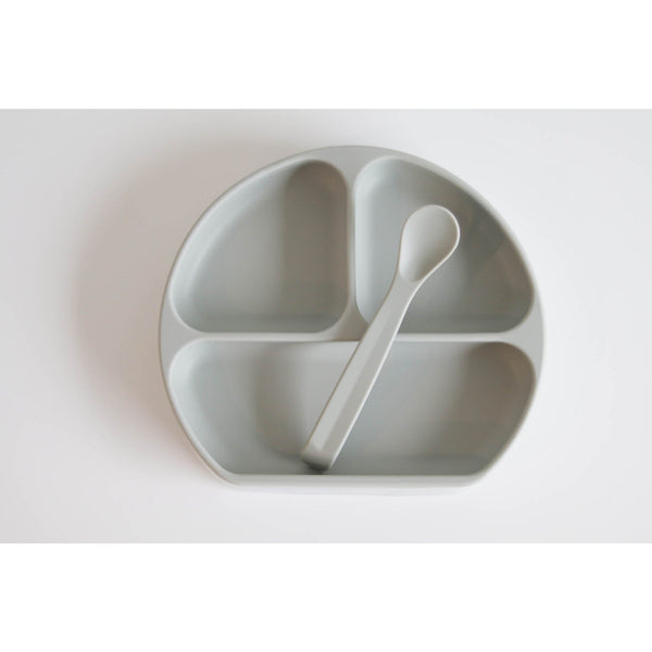 Silicone Suction Plate with Lid + Spoon - Wild Creek Co