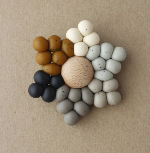Silicone + Wood Star Teether - Ciki - Wild Creek Co