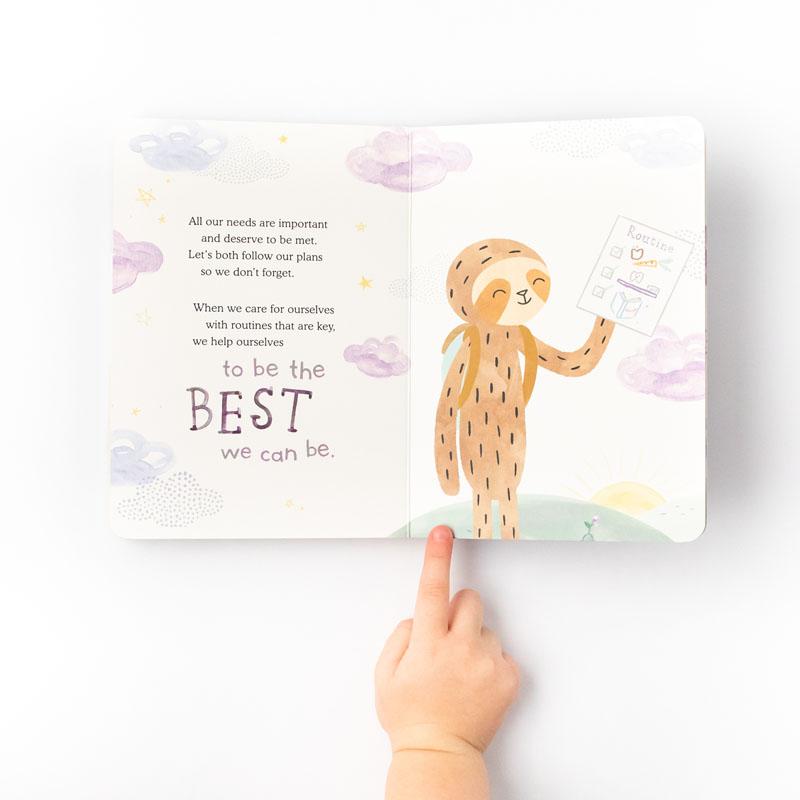 Sloth's Daily Plan Board Book by Slumberkins - Wild Creek Co